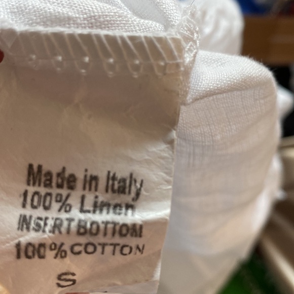 Terri millenio linen top. Made in Italy - Picture 7 of 7